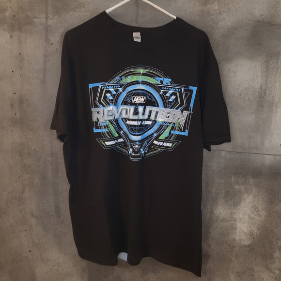 AEW Revolution 2021 PPV Event Shirt - 2XL - Picture 1 of 1